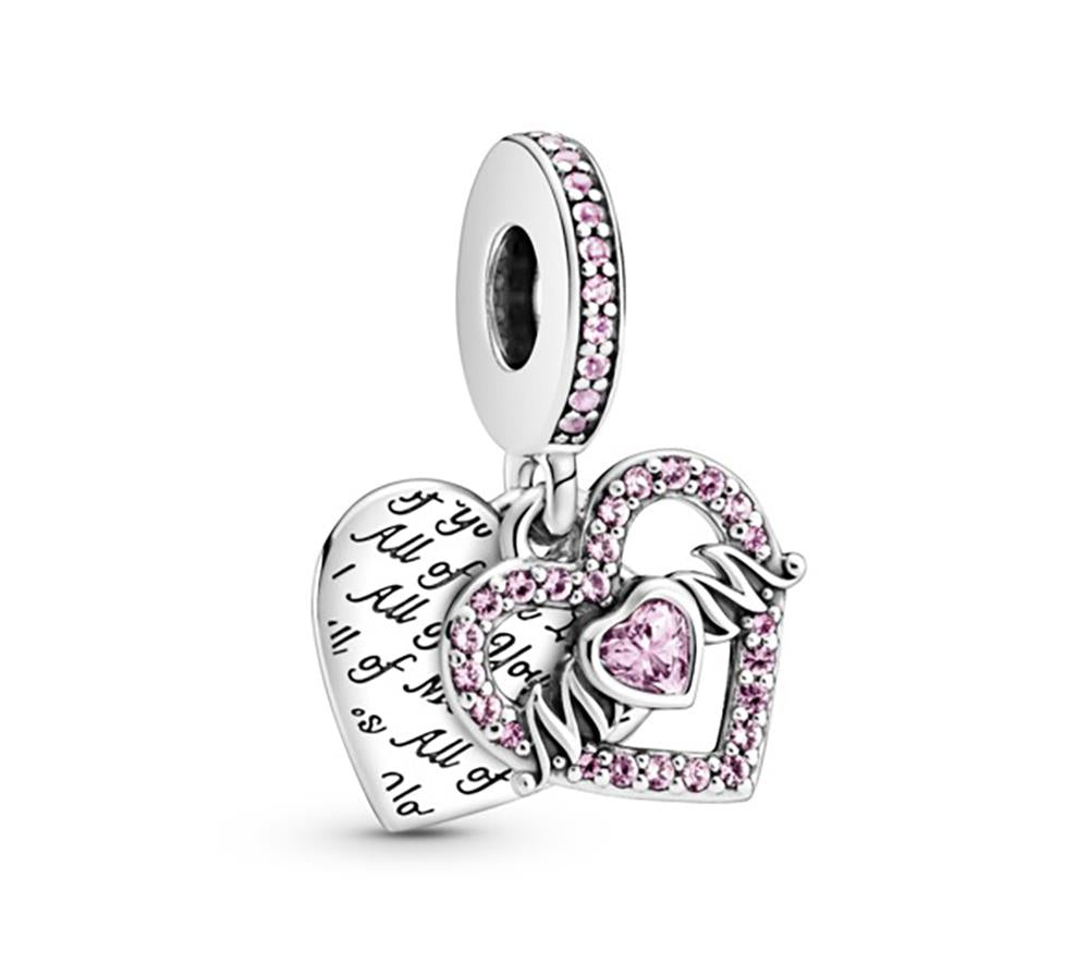 Pandora Heart & Mom Dangle Charm