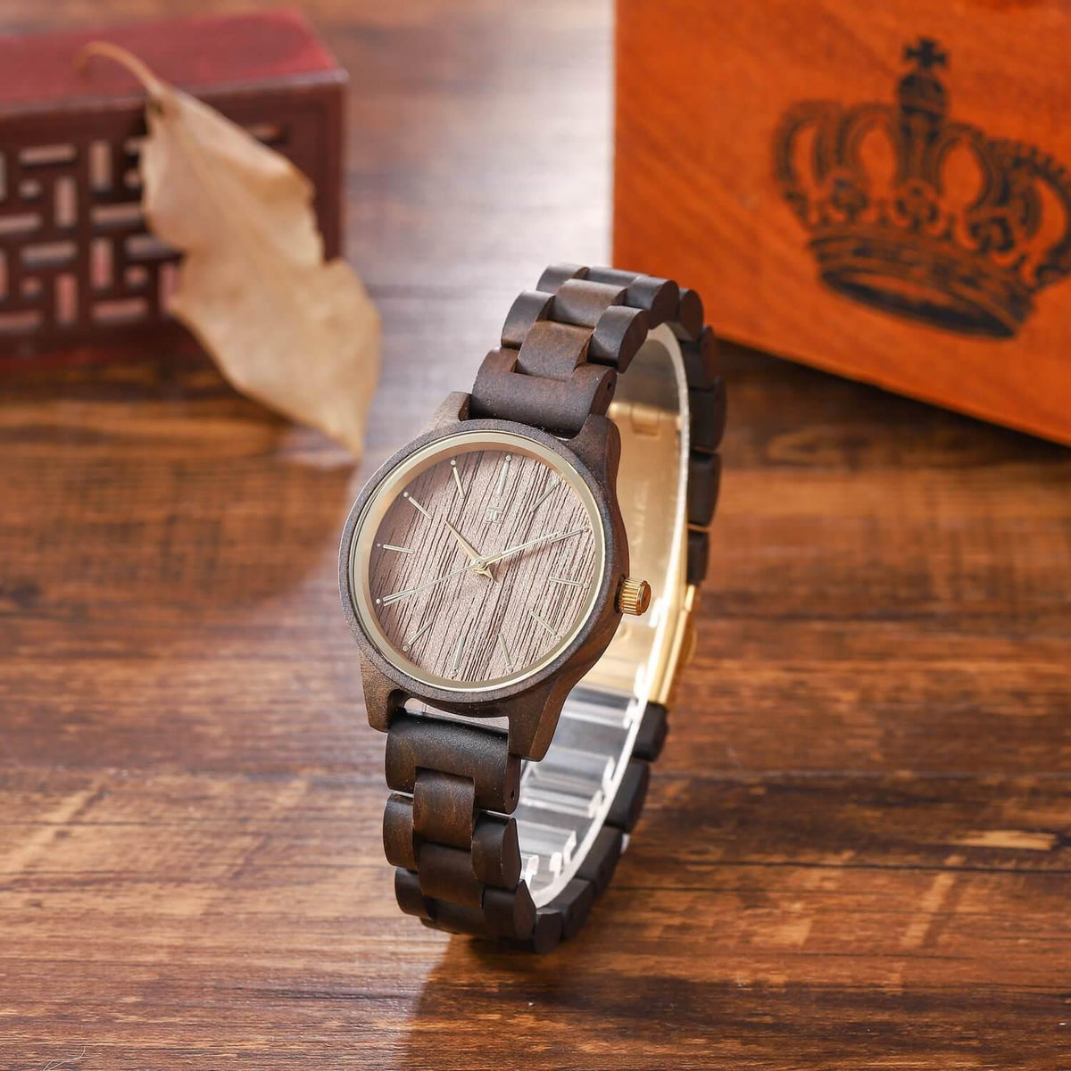 Joycoast Tones Dark Sandalwood & Walnut Wooden Watch