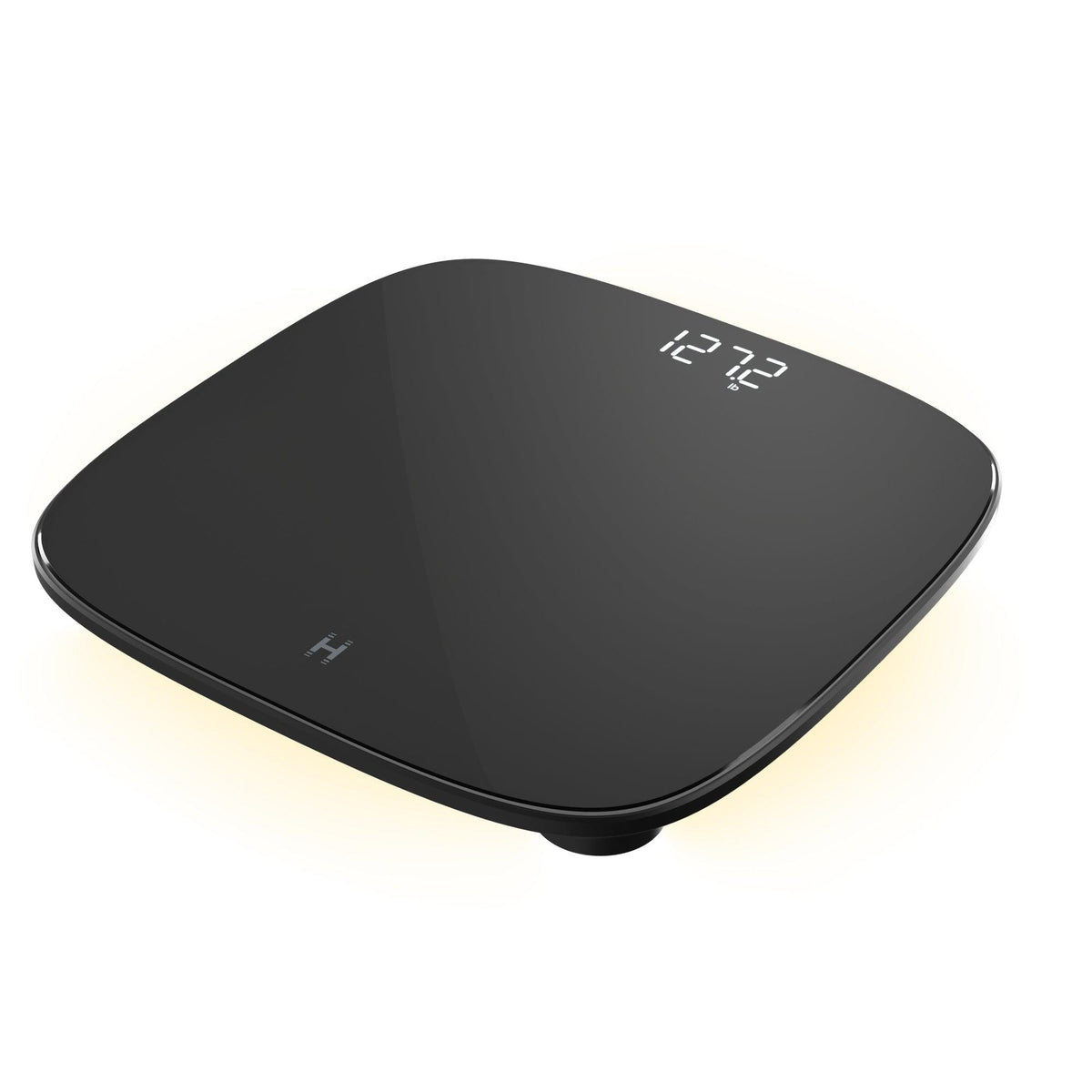Homedics Glo Essential Digital Body Weight Scale w/ Perimeter Lighting Black
