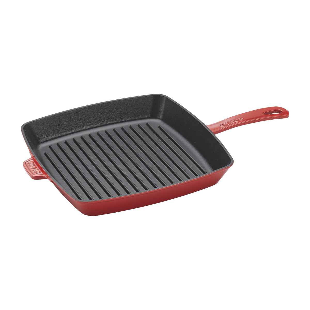 Staub Cast Iron 12" Square Grill Pan in Dark Blue