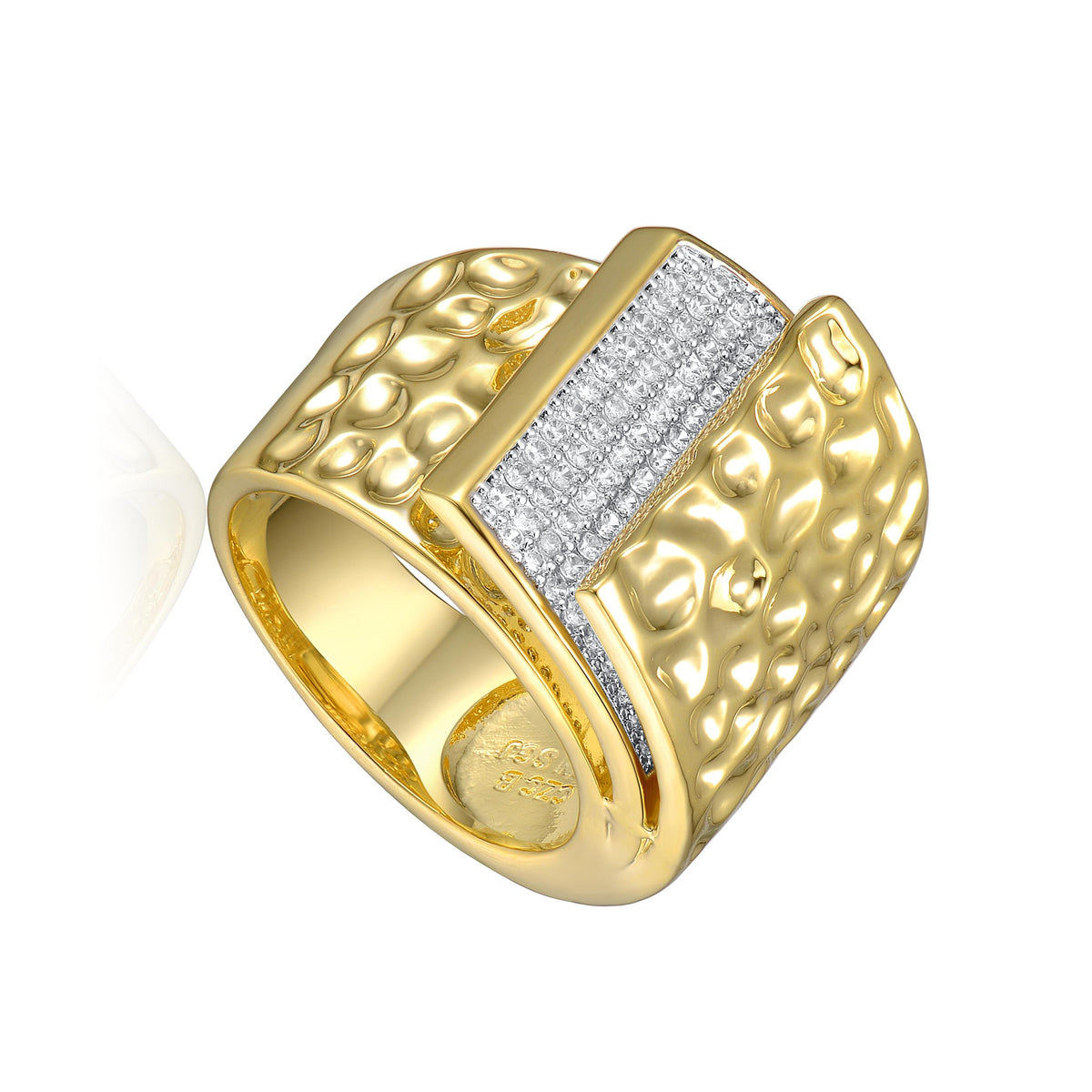 GENEVIVE Dazzling Statement Ring Size 7
