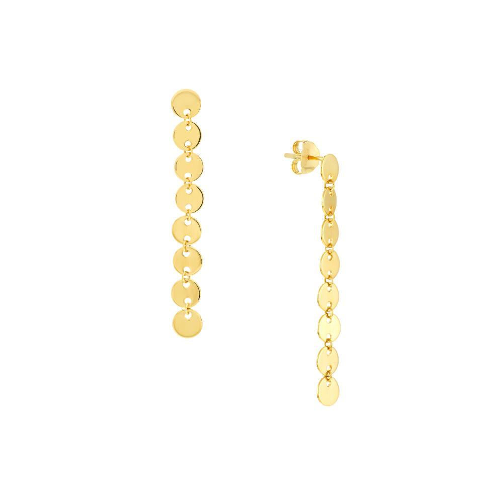 HAWLEY ST Mini Disc Dangle Earrings on Post Back
