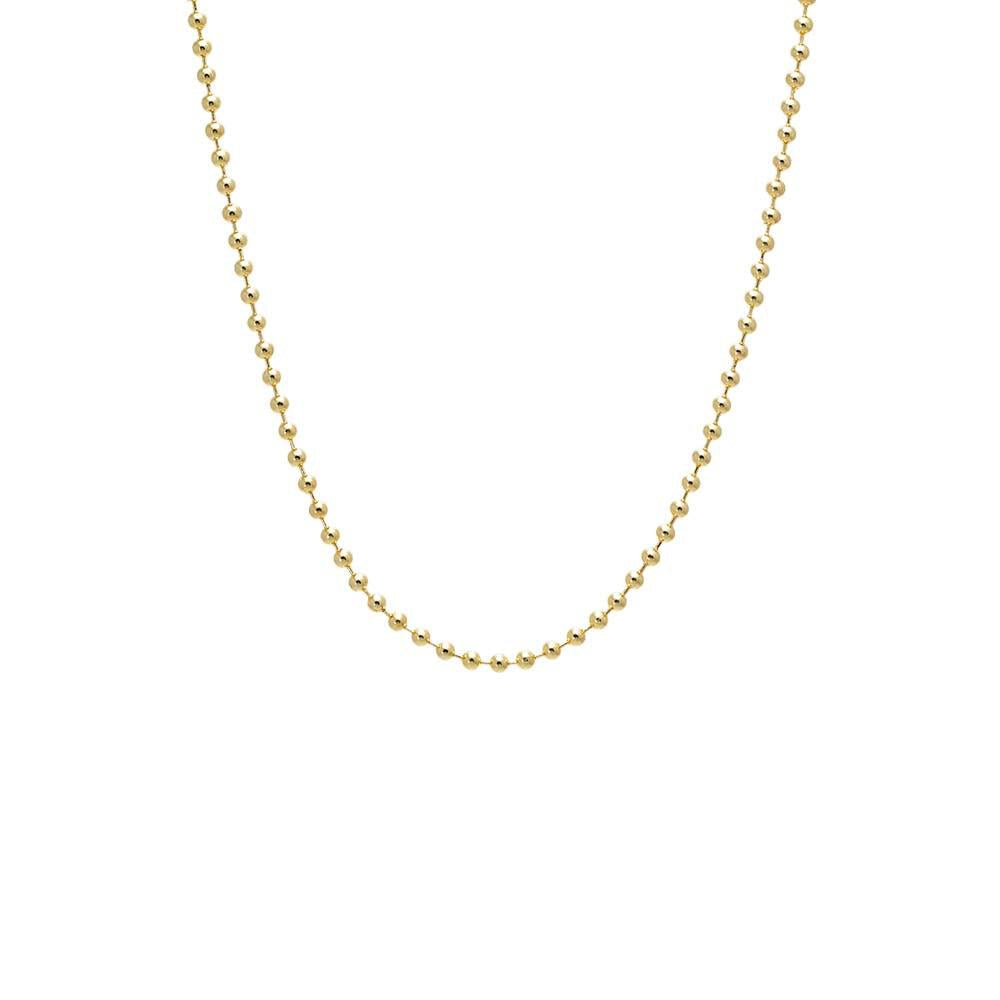 Adina Eden Chunky Beaded Ball Chain Necklace Size 22"