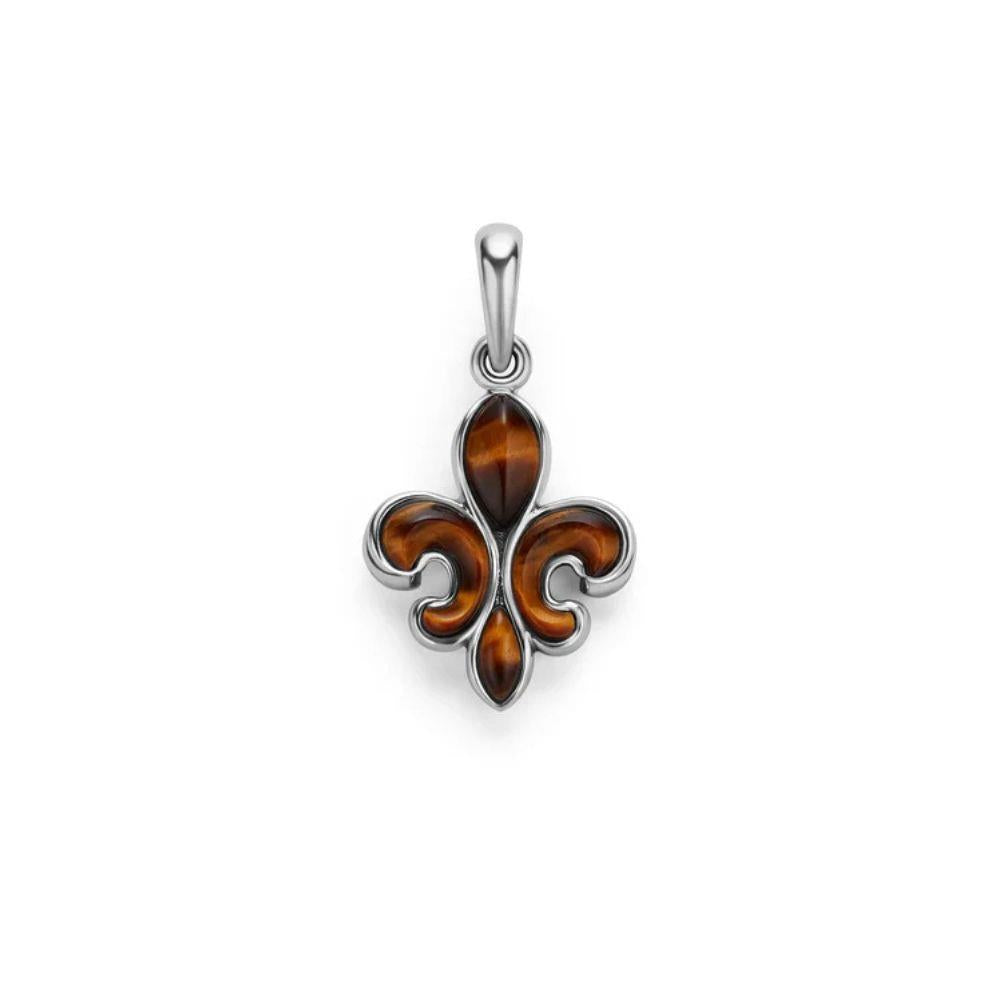 Lagos Anthem Lapis Fleur-De-Lis Amulet