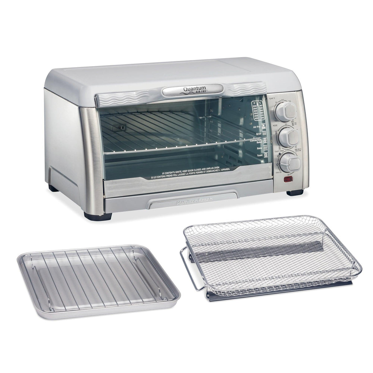 Hamilton Beach Air Fryer Toaster Oven w/ Quantum Air Fryer Technology