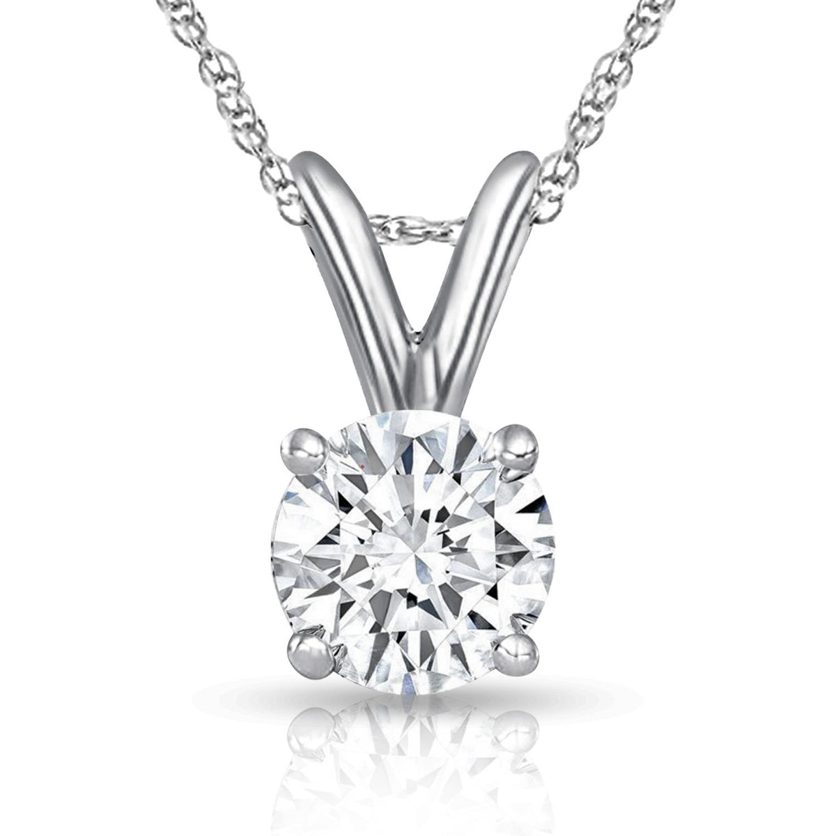 Infinity Luxe Jewelry Collection Round Diamond Pendant w/chain