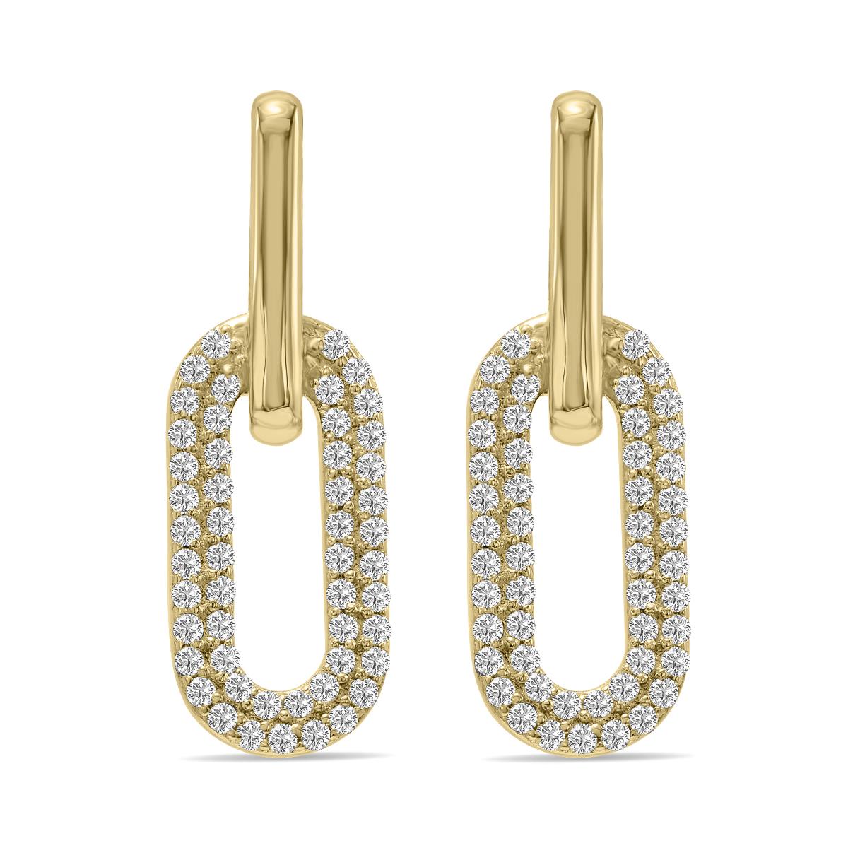 Prestige Boutique Diamonds Lab Diamond Dangling Drop Earrings Size 0.5 CTW