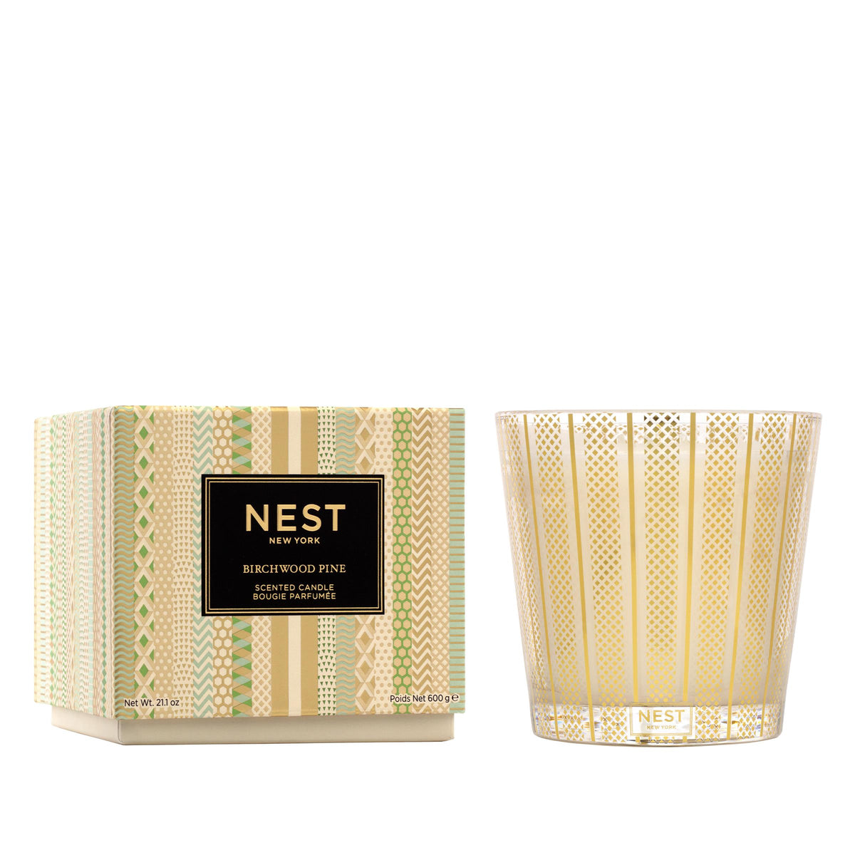 NEST Fragrances Birchwood Pine 3-Wick Candle