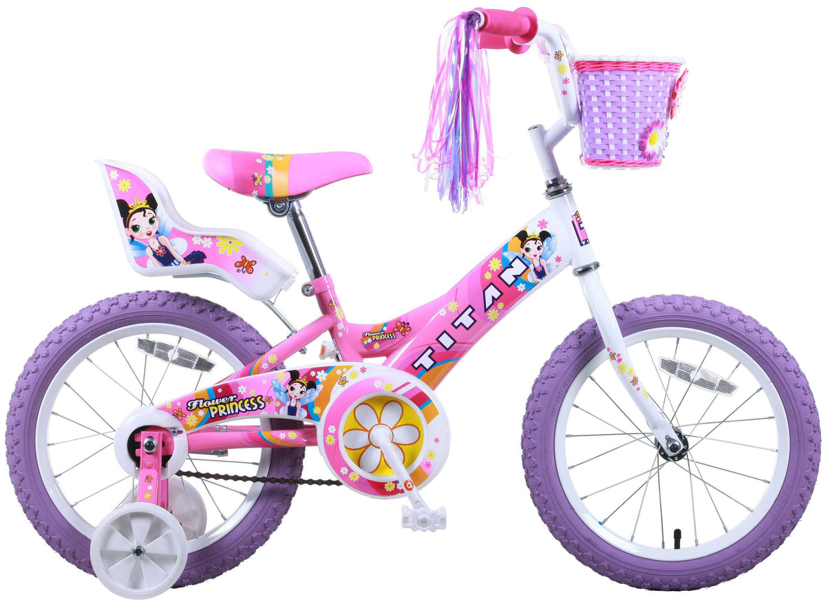 BikeUSA Titan Flower Princess 16" Bmx Bike-Girls, Pink