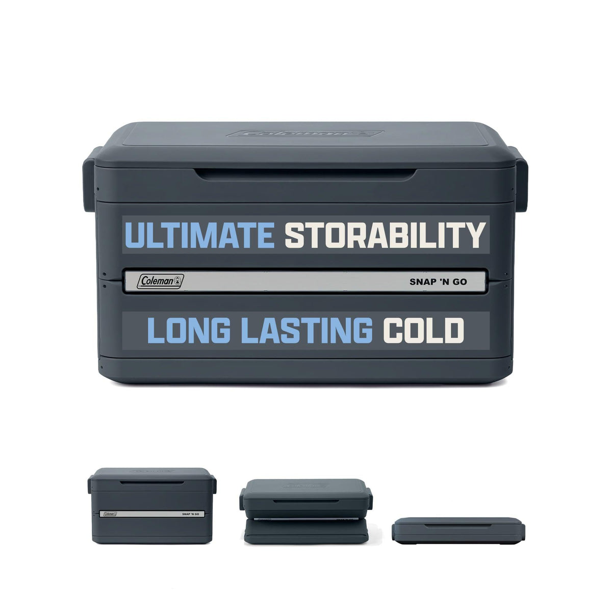 Coleman Snap N Go 45qt Collapsible Cooler Mussel