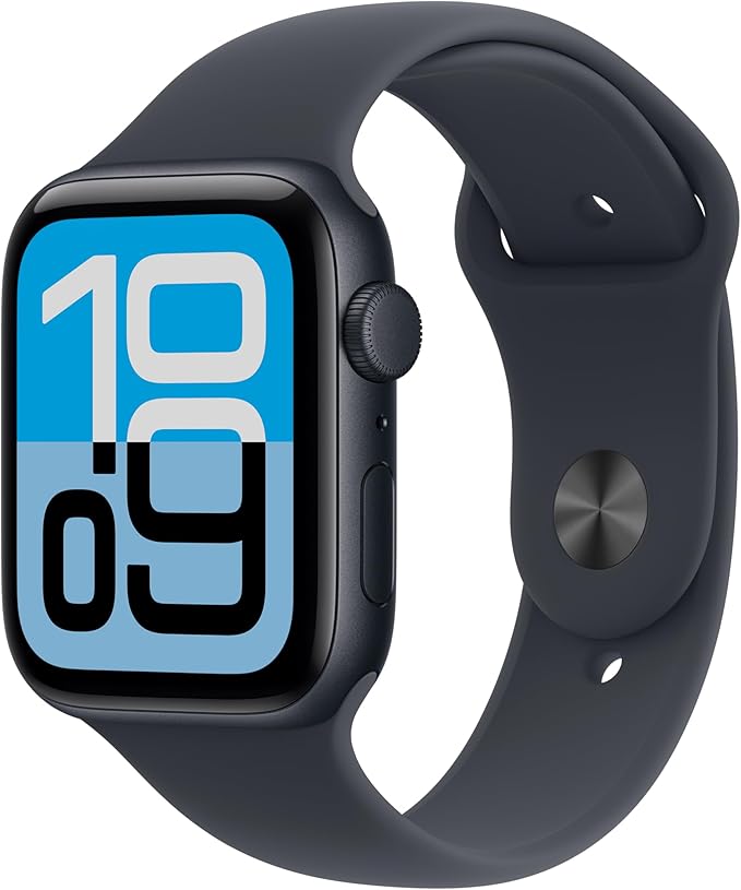 Apple Watch SE 3 GPS 44mm Midnight Aluminum Case with Midnight Sport Band - M/L