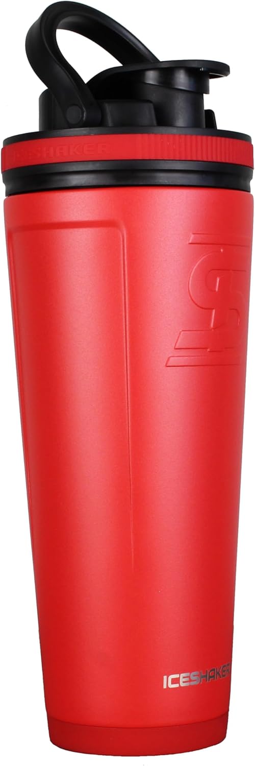 IceShaker 36oz Insulated Stainless Steel Shaker Bottle - Shaker Top w/Handle & Agitator
