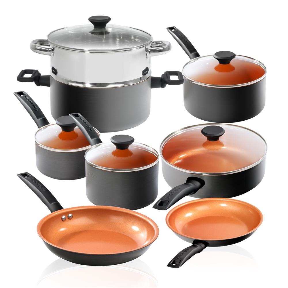 Gotham Steel Cookware Premier Pro Cookware Set Size 12 Piece S
