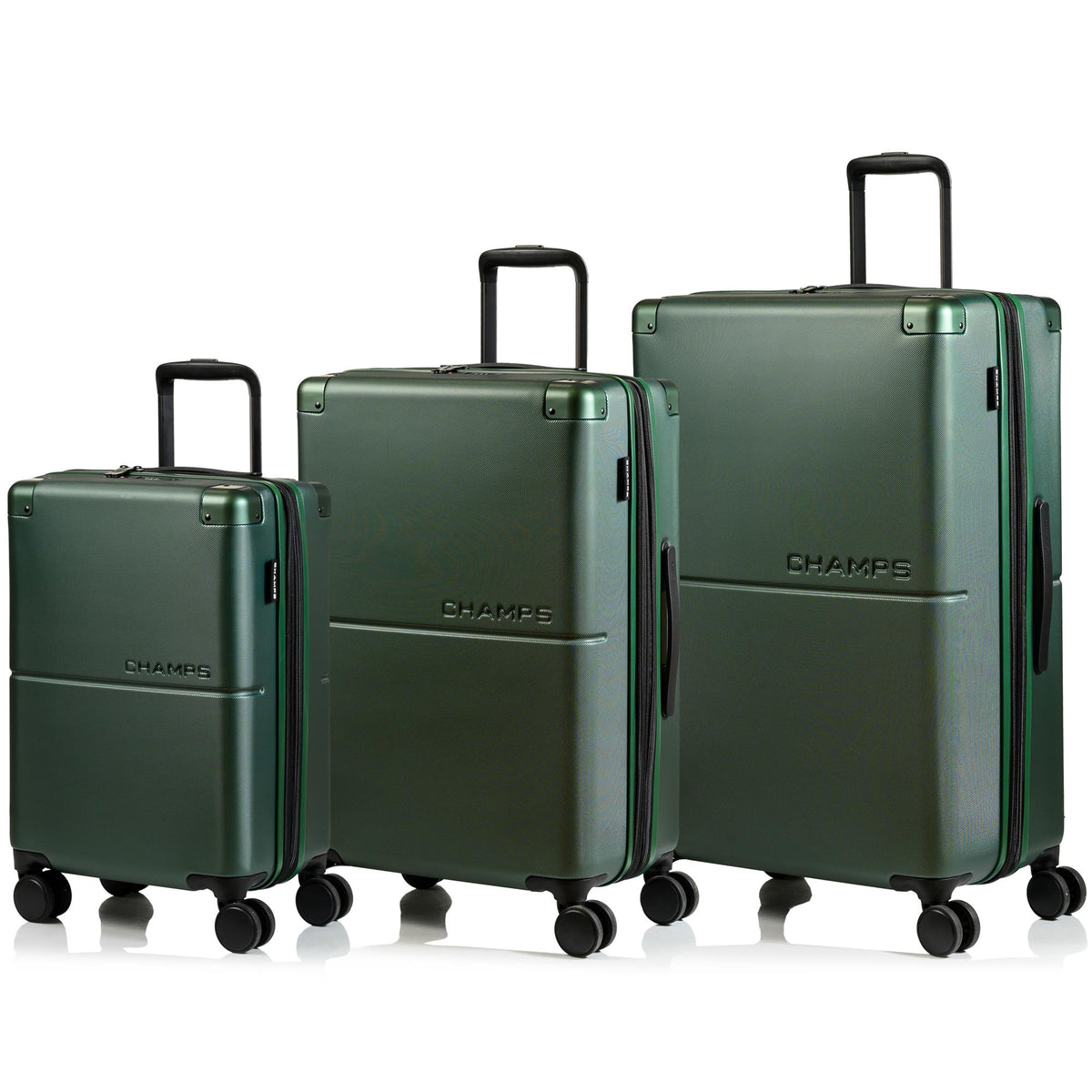 Champs Luggage Earth Hardside Luggage set Size 3 Pieces