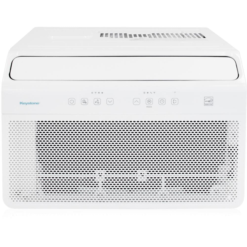 Keystone 8,000 BTU Window Mounted Inverter Air Conditioner with Supplemental Heat and Remote Control
