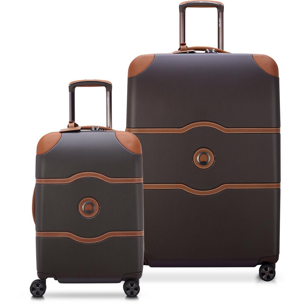 Delsey Chatelet Air 2.0 2-Piece Carry-On Luggage & Large Check In Suitcase Set in Chocolate