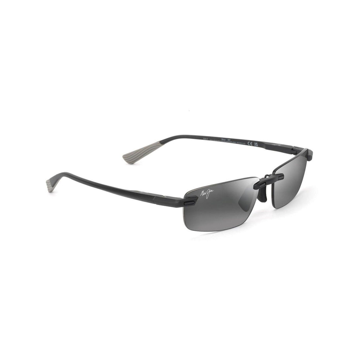 Maui Jim Ilikou Polarized Sunglasses Matte Black Frame Neutral Gray Lens