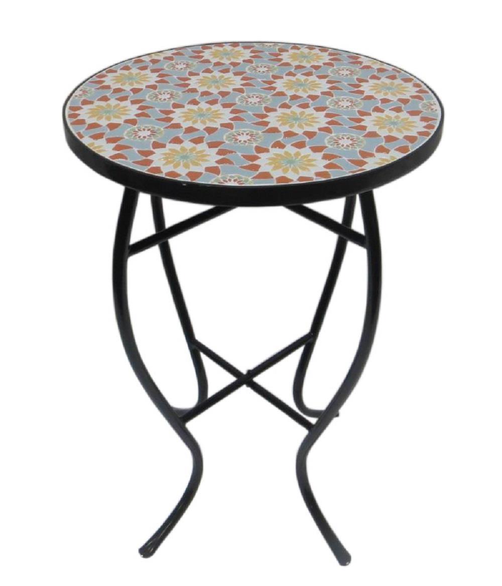 W Unlimited Mosaic Art Collection - Floral Accent Table - Multi