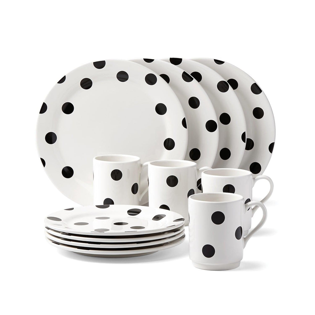 Kate Spade Deco Dot 12pc Dinnerware Set
