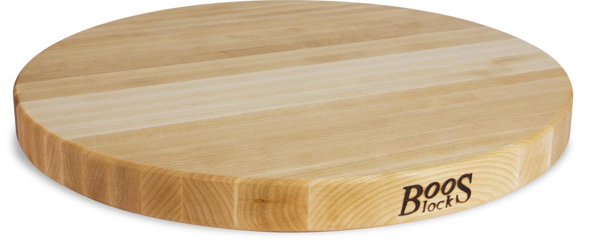 John Boos Maple Round Reversible Cutting Board, 18'' x 1.5''