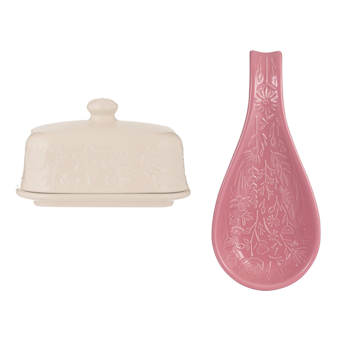 Rayware Mason Cash Spoon In the Meadow Rest & Butter Dish Package