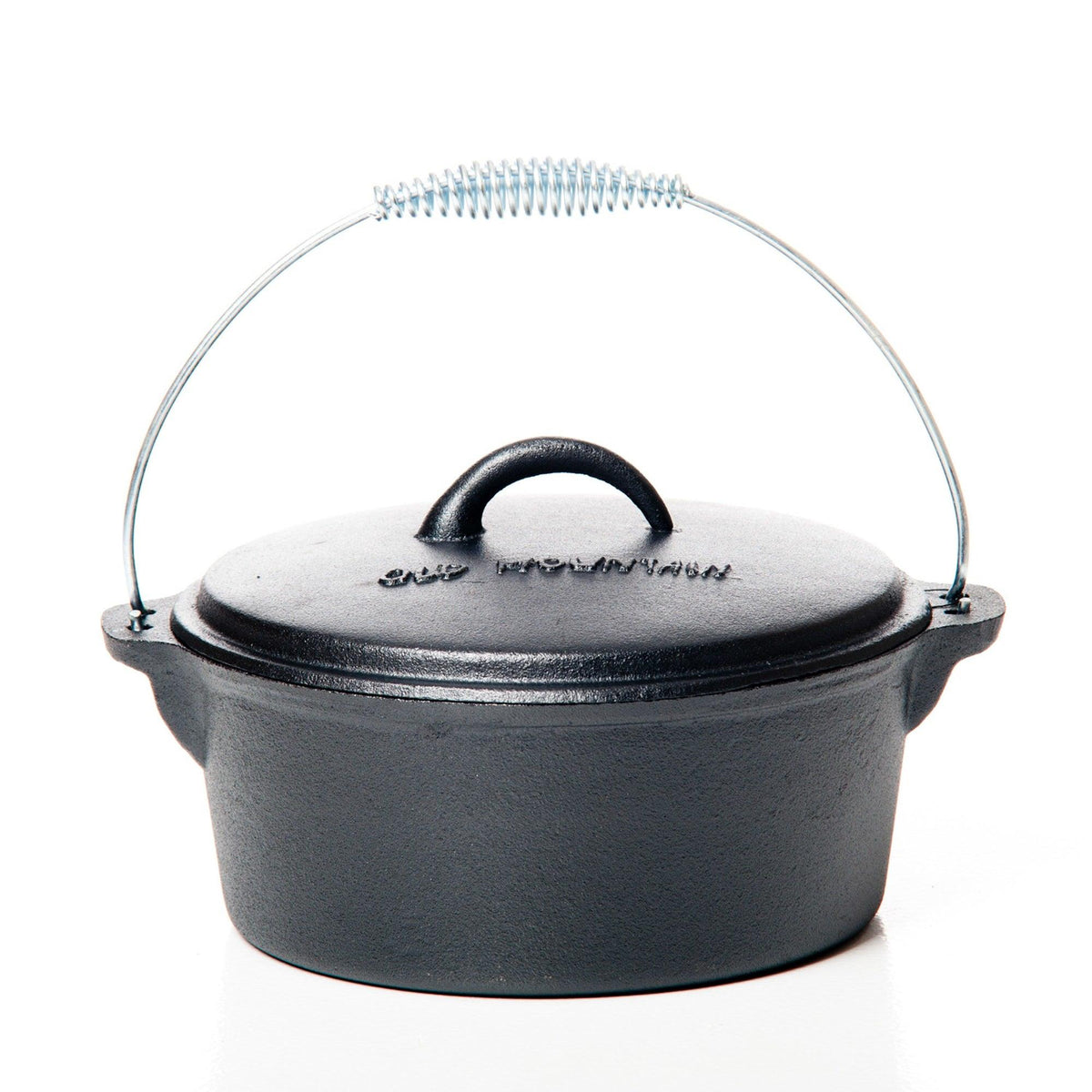 Old Mountain 4.5qt Pre-Seasoned Cast Iron Campfire Dutch Oven