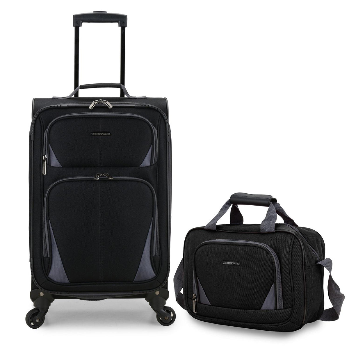 Traveler's Choice Forza 2pcs 23" Softside Spinner/14" Tote Set, Green