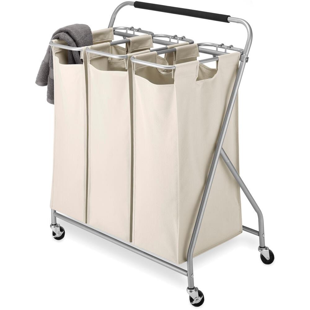 WHITMOR Easy-lift Triple Laundry Sorter
