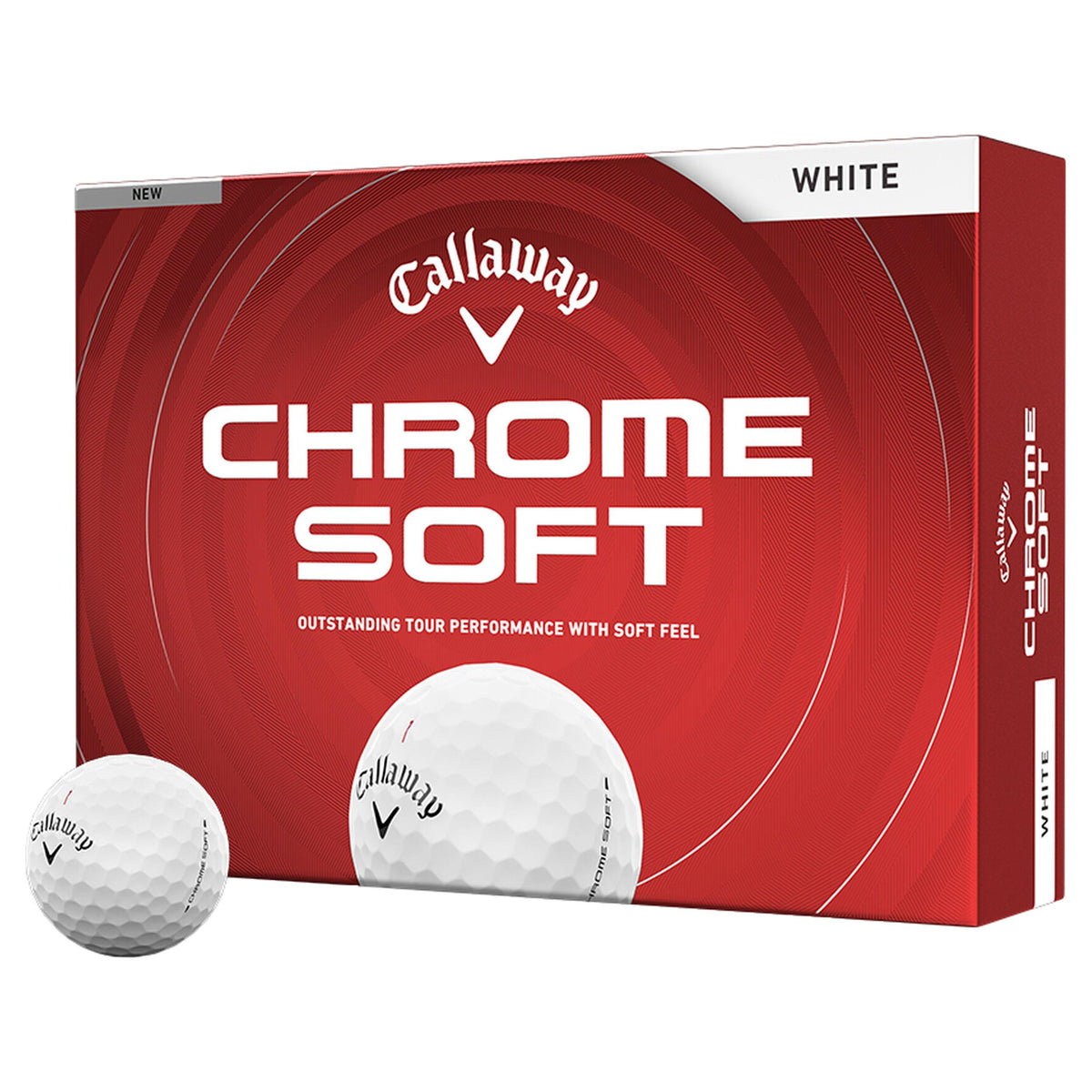 Callaway Chrome Soft 26 White Golf Balls - 1 Dozen