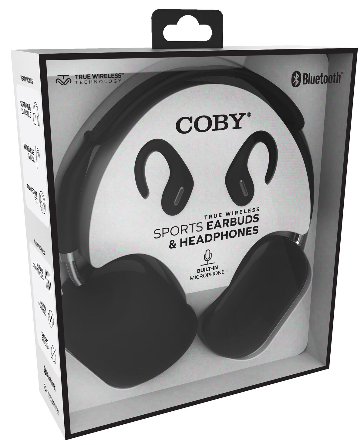 COBY Headphones and Wireless Earbuds Combo