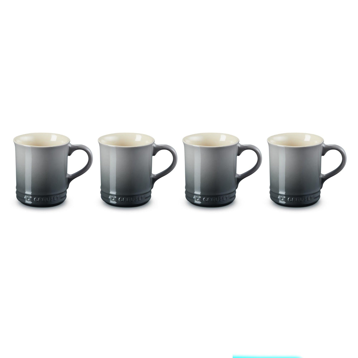 Le Creuset Set of 4 Vancouver Mugs Oyster