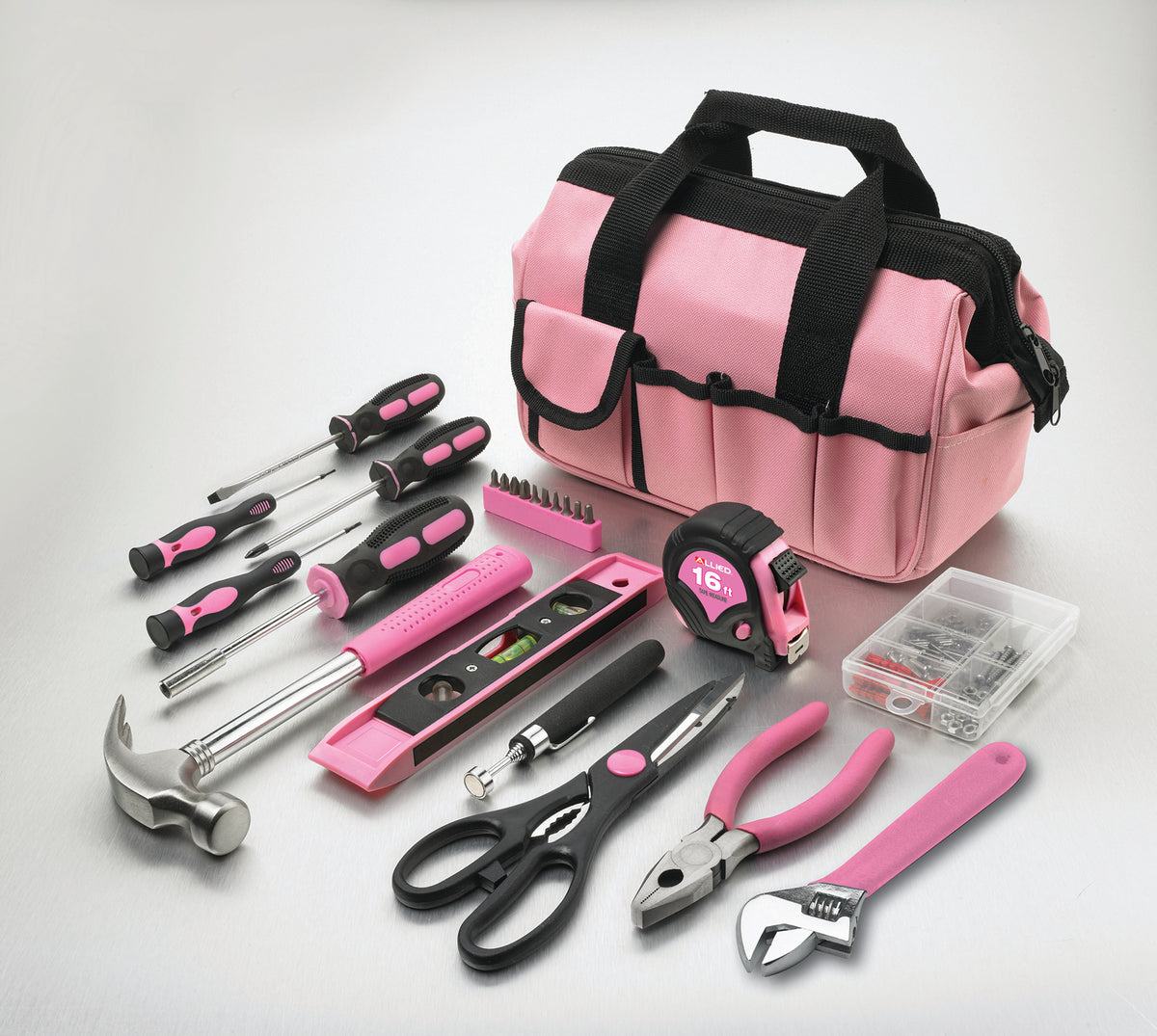 Allied 76-Piece Home Repair Tool Set - Pink