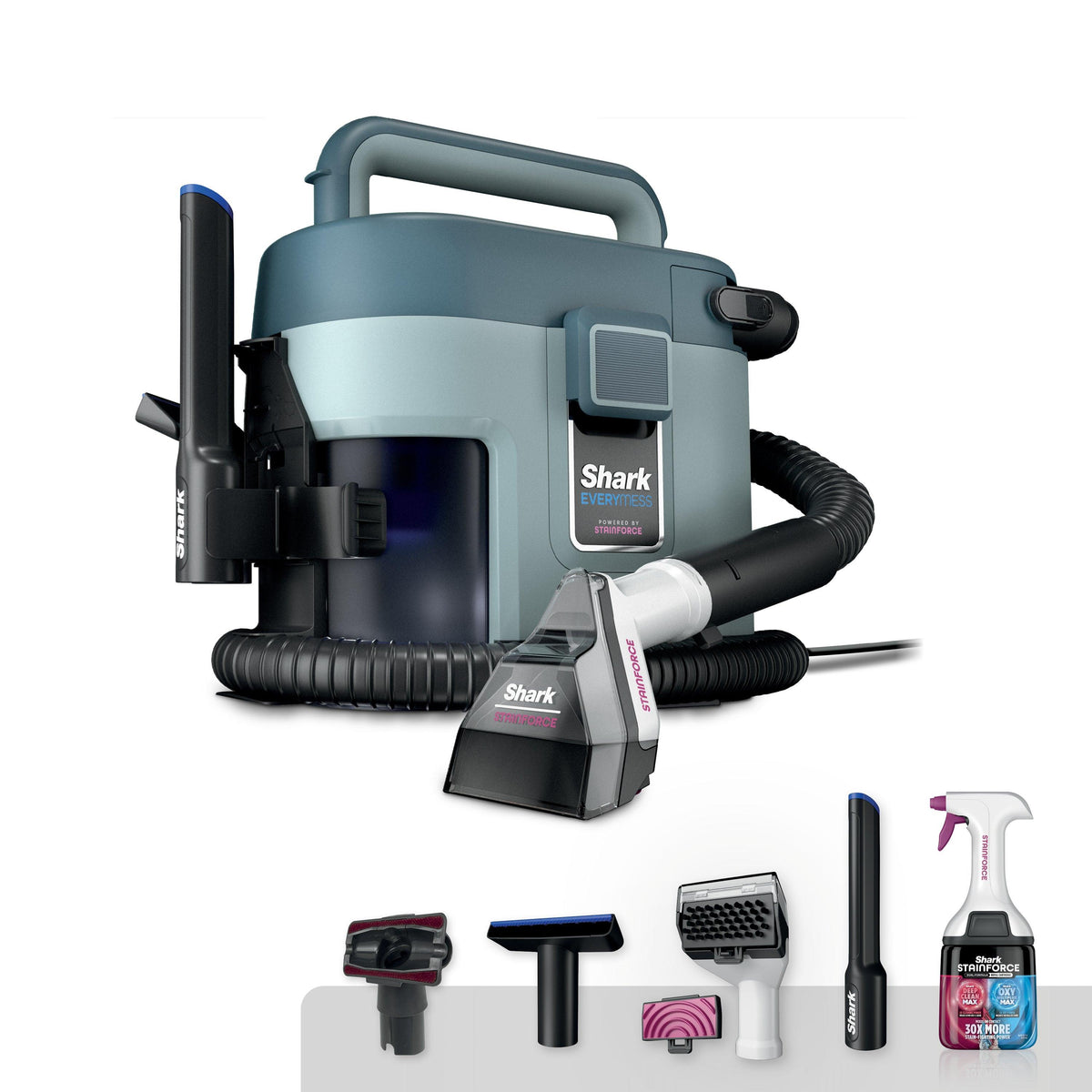 Shark EveryMess Corded Portable Vacuum and Stain Remover Light Blue