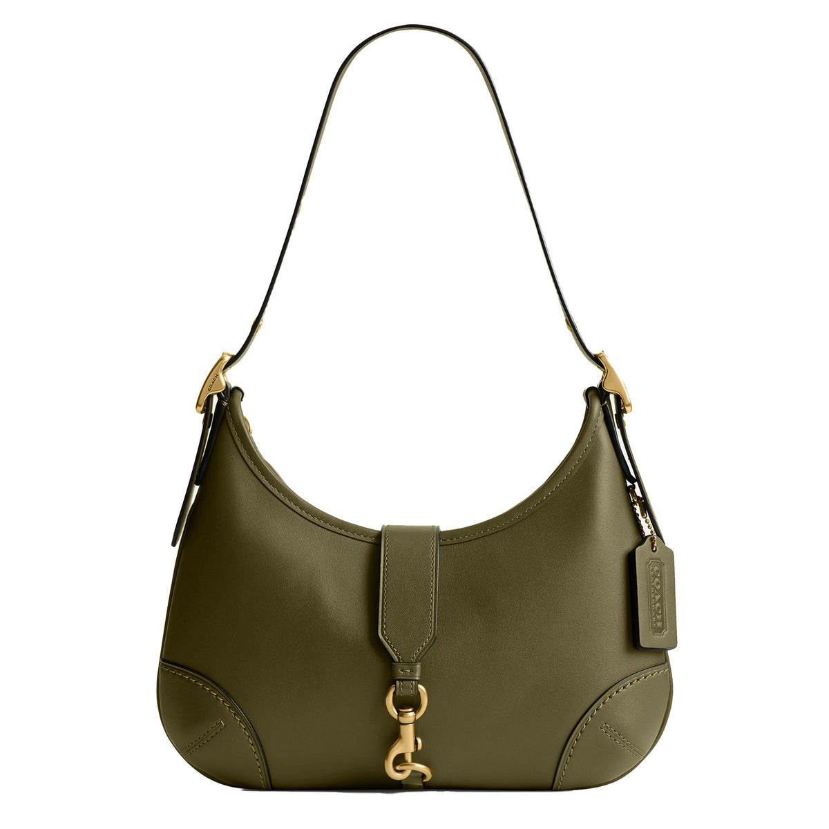 The Coach Originals Glovetanned Leather Hamptons Hobo - Olive/Brass