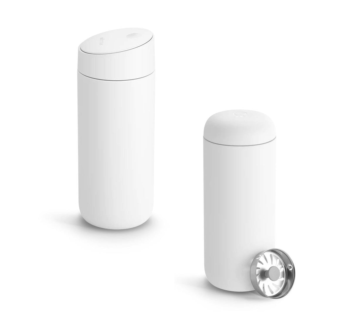 Fellow 16oz Carter Slide Mug with Lock Lid & 16oz Carter Move Mug Bundle - Matte White