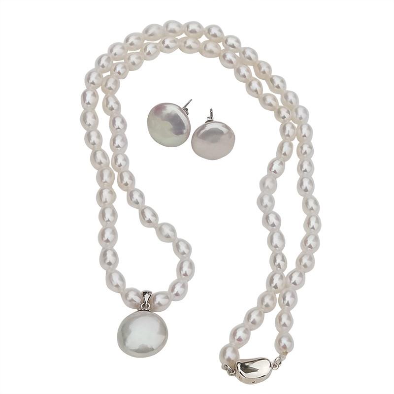 Completely Bella Latonia Cabella Coin Pearl Jewelry Set