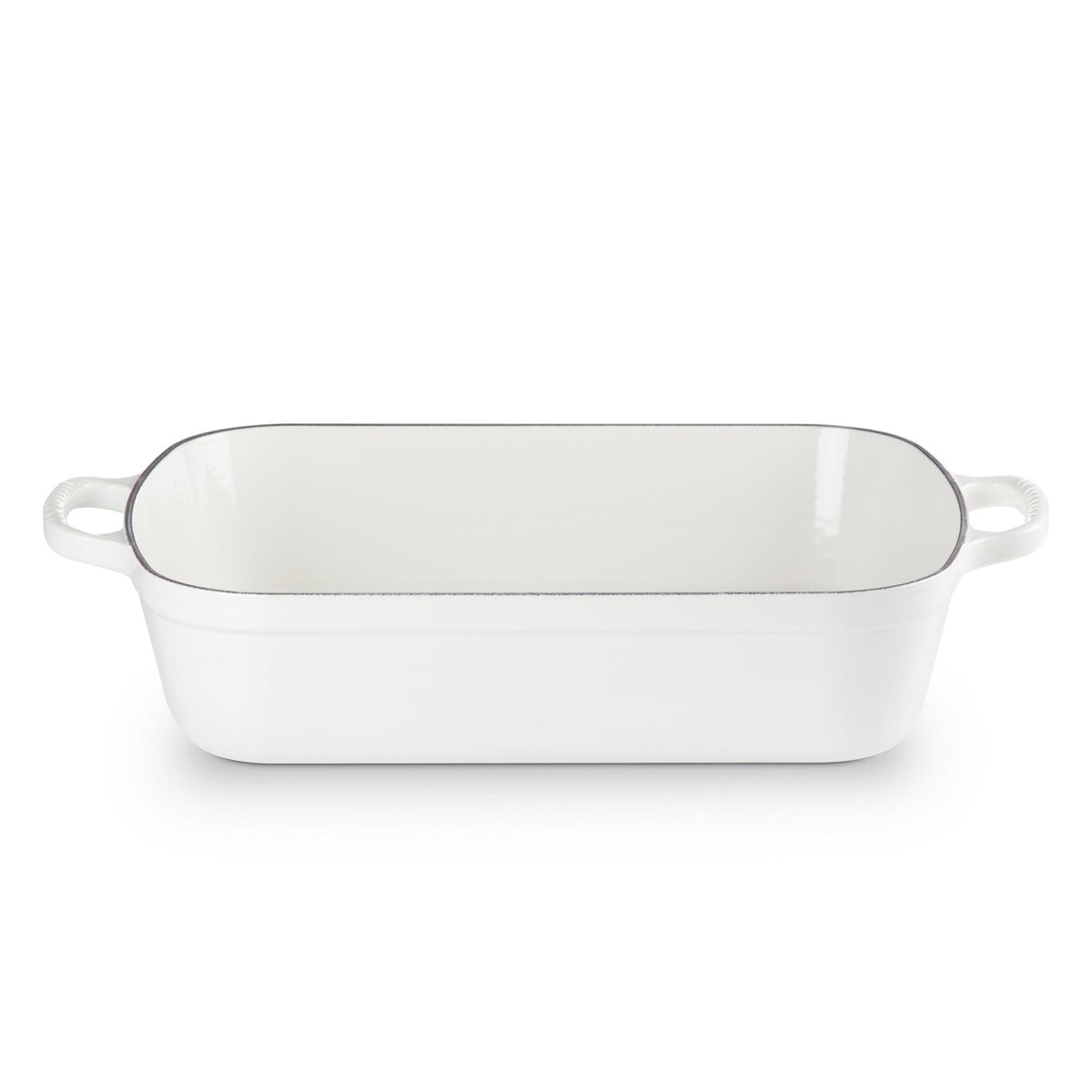 Le Creuset 7qt Signature Cast Iron Roaster White