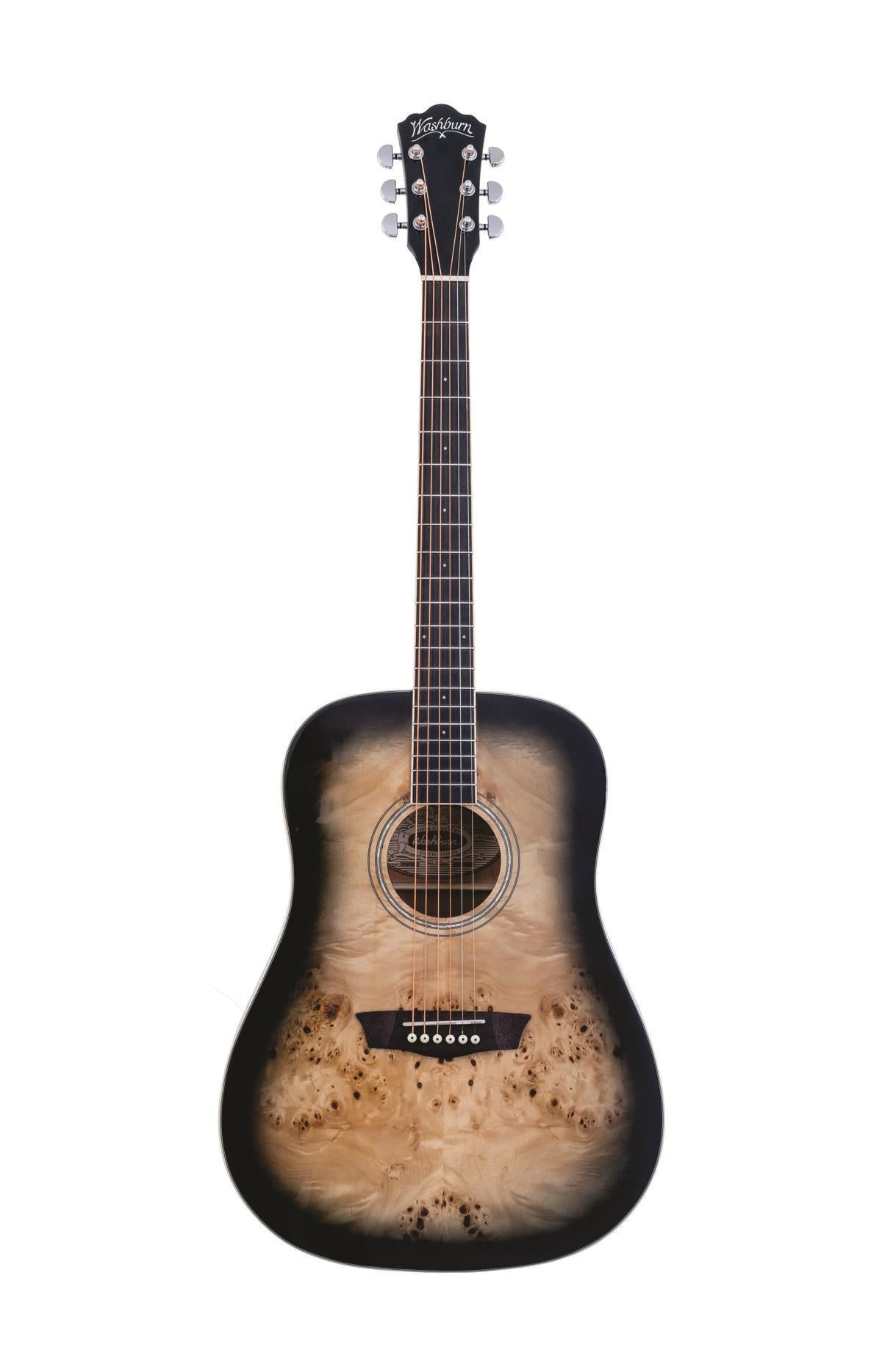 Washburn Deep Forest Burl Dreadnought Acoustic Guitar