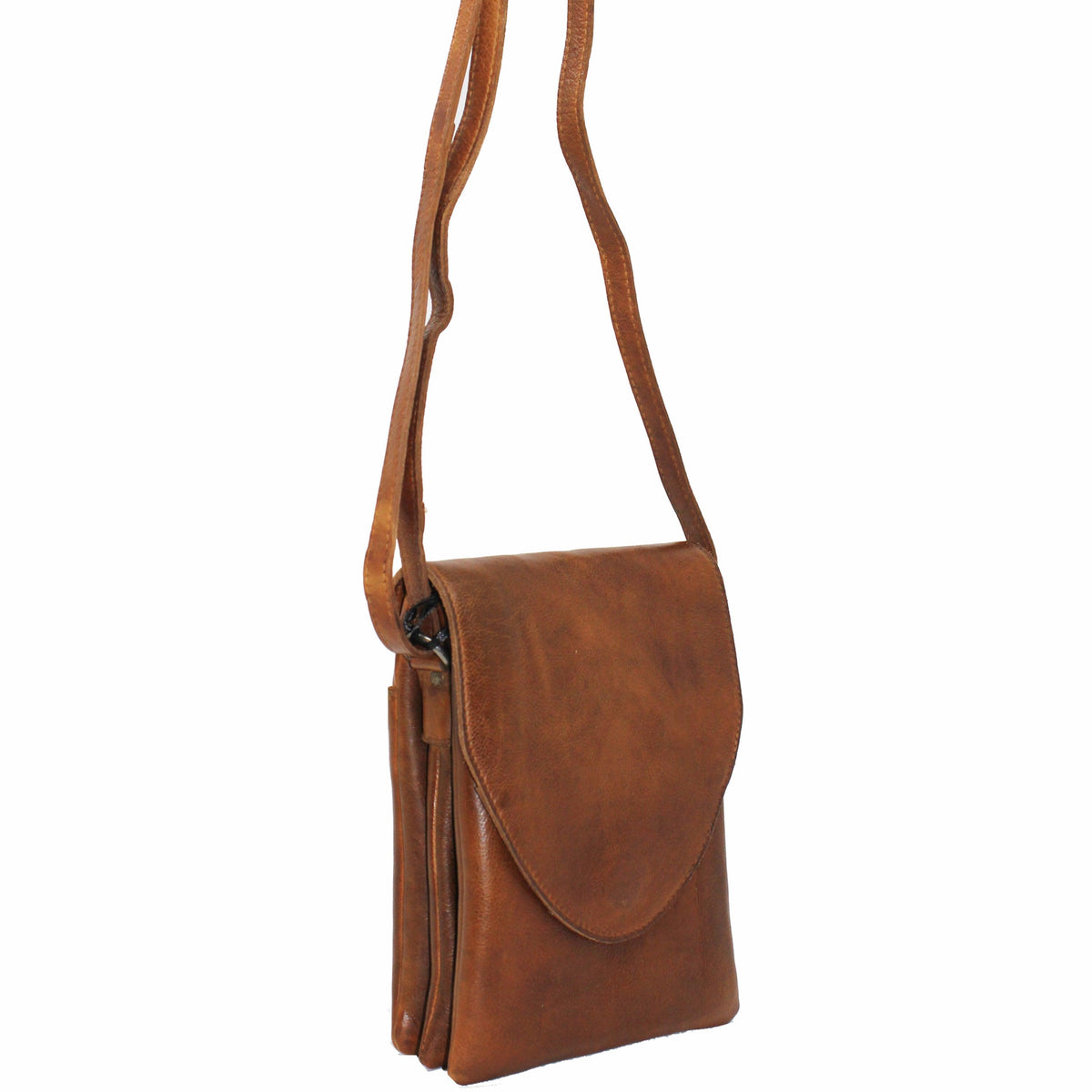 Latico Leathers Pippa Leather Crossbody Cognac