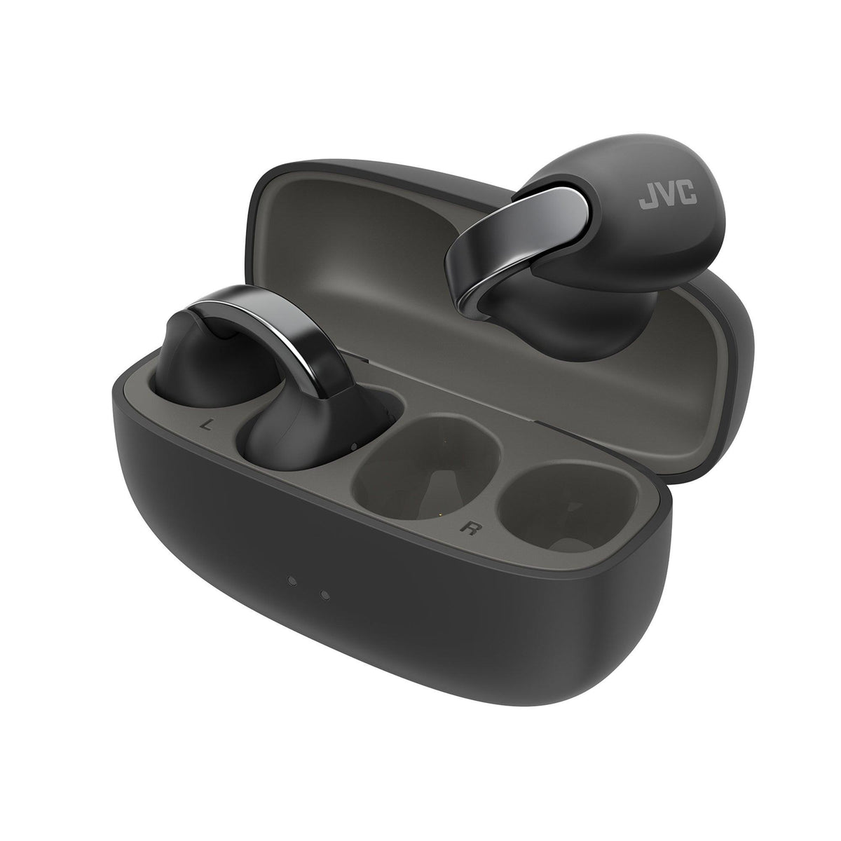 JVC Nearphones Open Earcuff True Wireless Earbuds Black