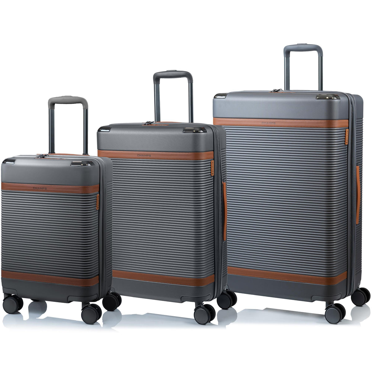 Champs Luggage Vintage III Hardside Luggage set Size 3 Pieces