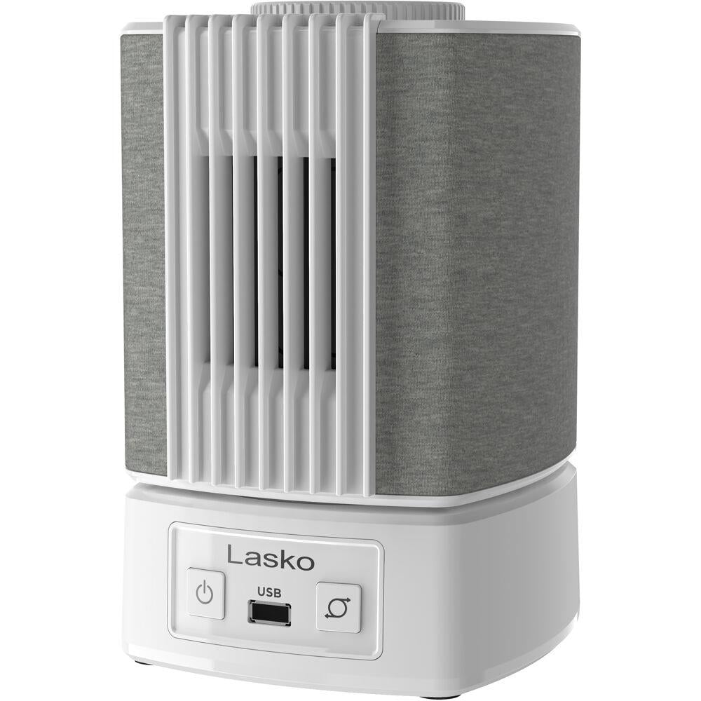 Lasko SlumberBreeze 2-in-1 Personal Fan With White Noise, White