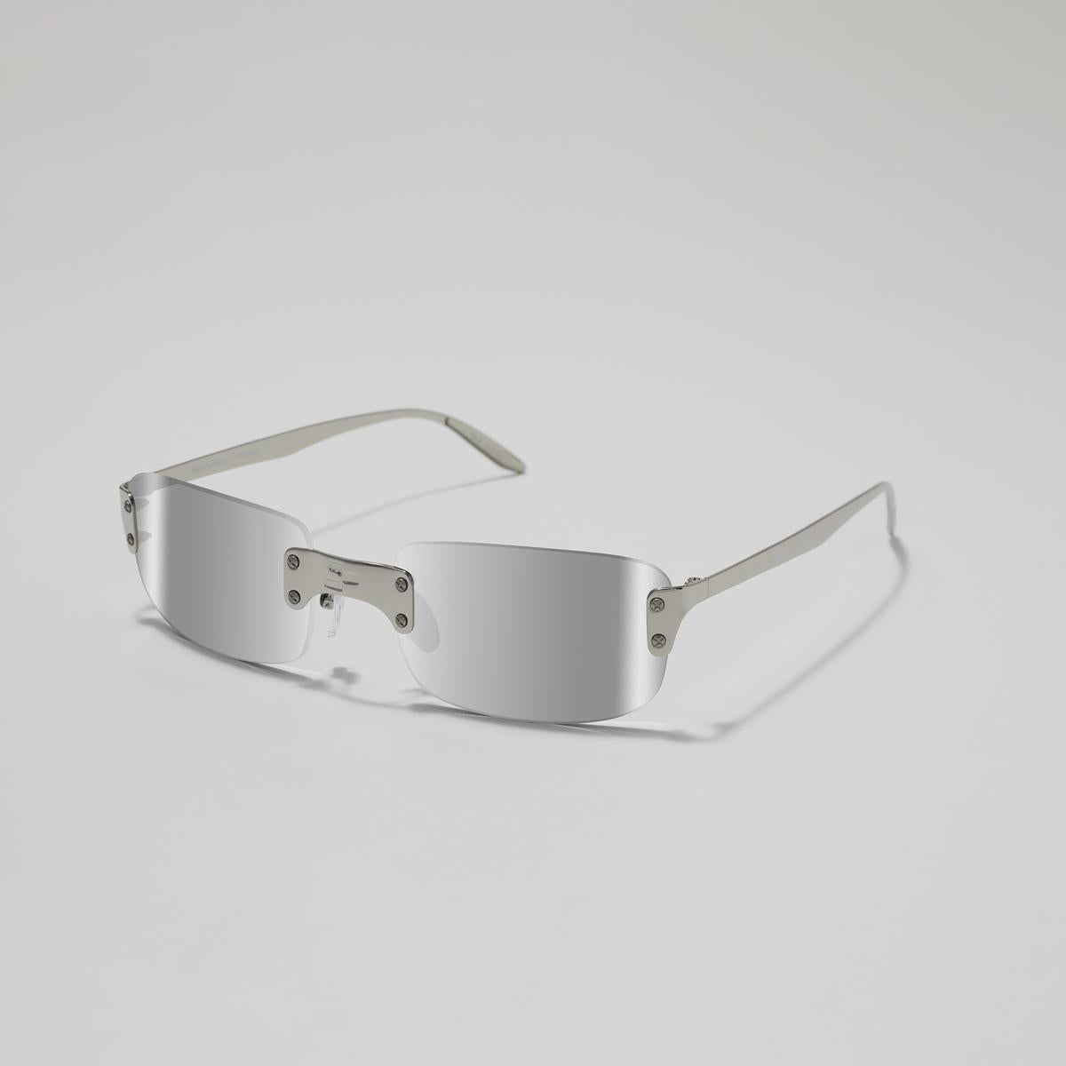 Revo NRGY Luna 2 Rimless Rectangle Sunglasses