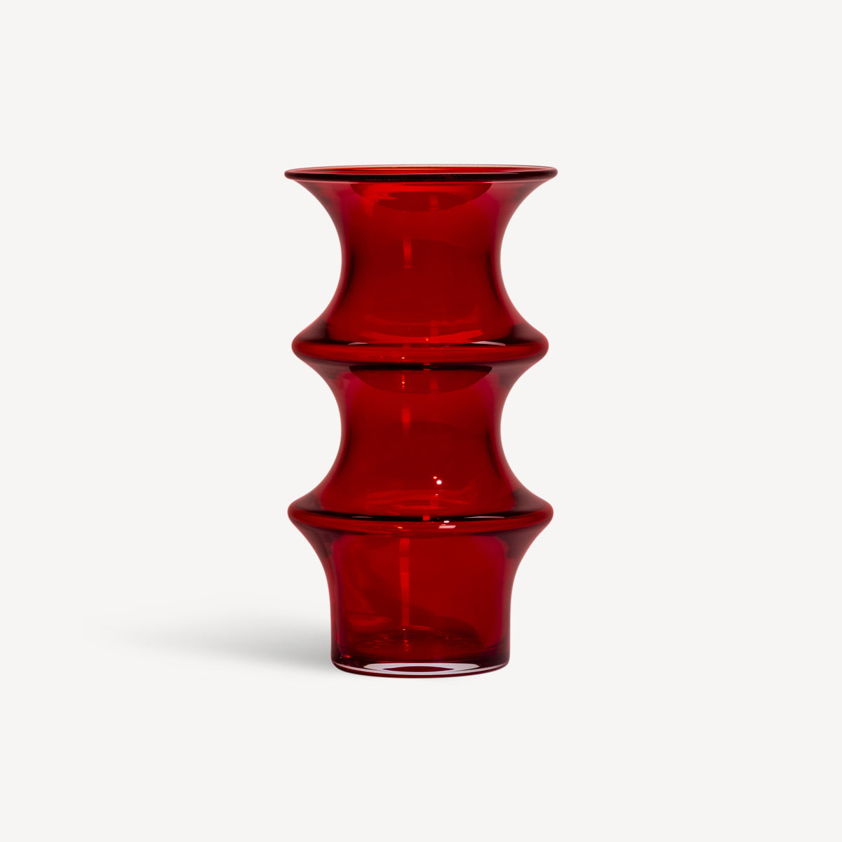 Kosta Boda Pagod Vase Large Red