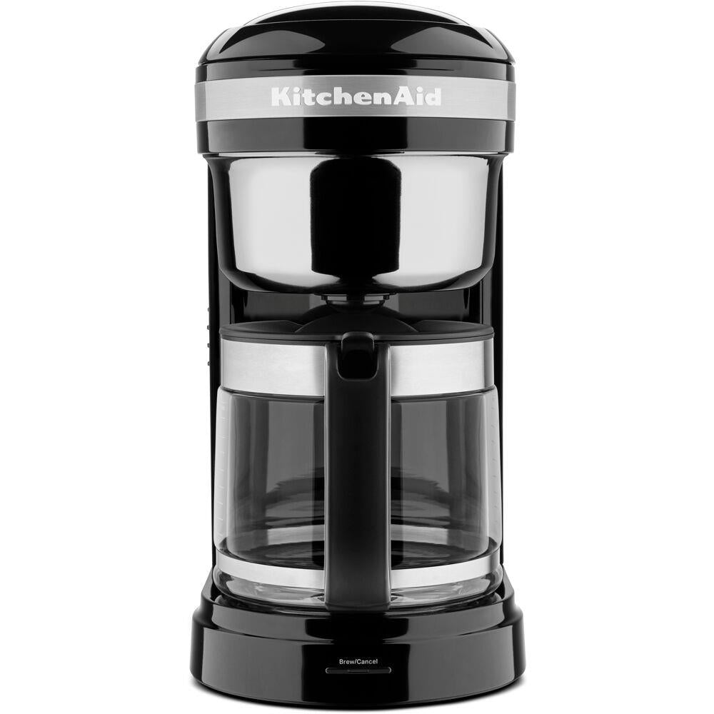 KitchenAid 12-Cup Drip Coffee Maker with Spiral Showerhead and Programmable Warming Plate in Onyx Black