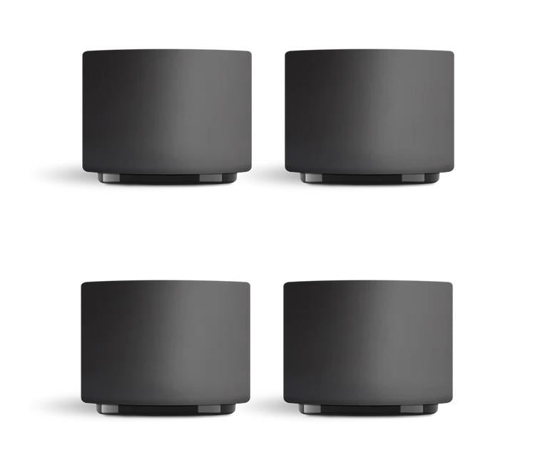 Fellow Monty Milk Art Cups Set of 4 - Matte Black