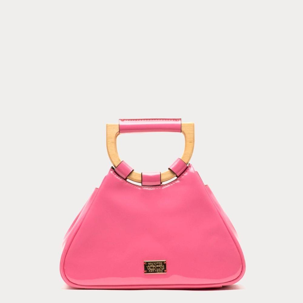 Frances Valentine Raye Tote w/ Crossbody Soft Patent Leath