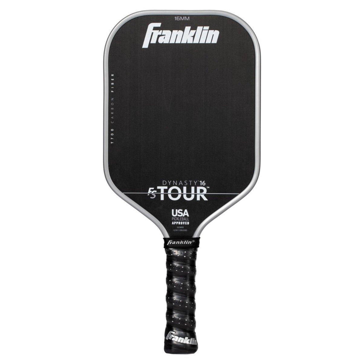 Franklin Sports FS Tour Dynasty Series 16mm Enlongated Pickelball Paddle Gray
