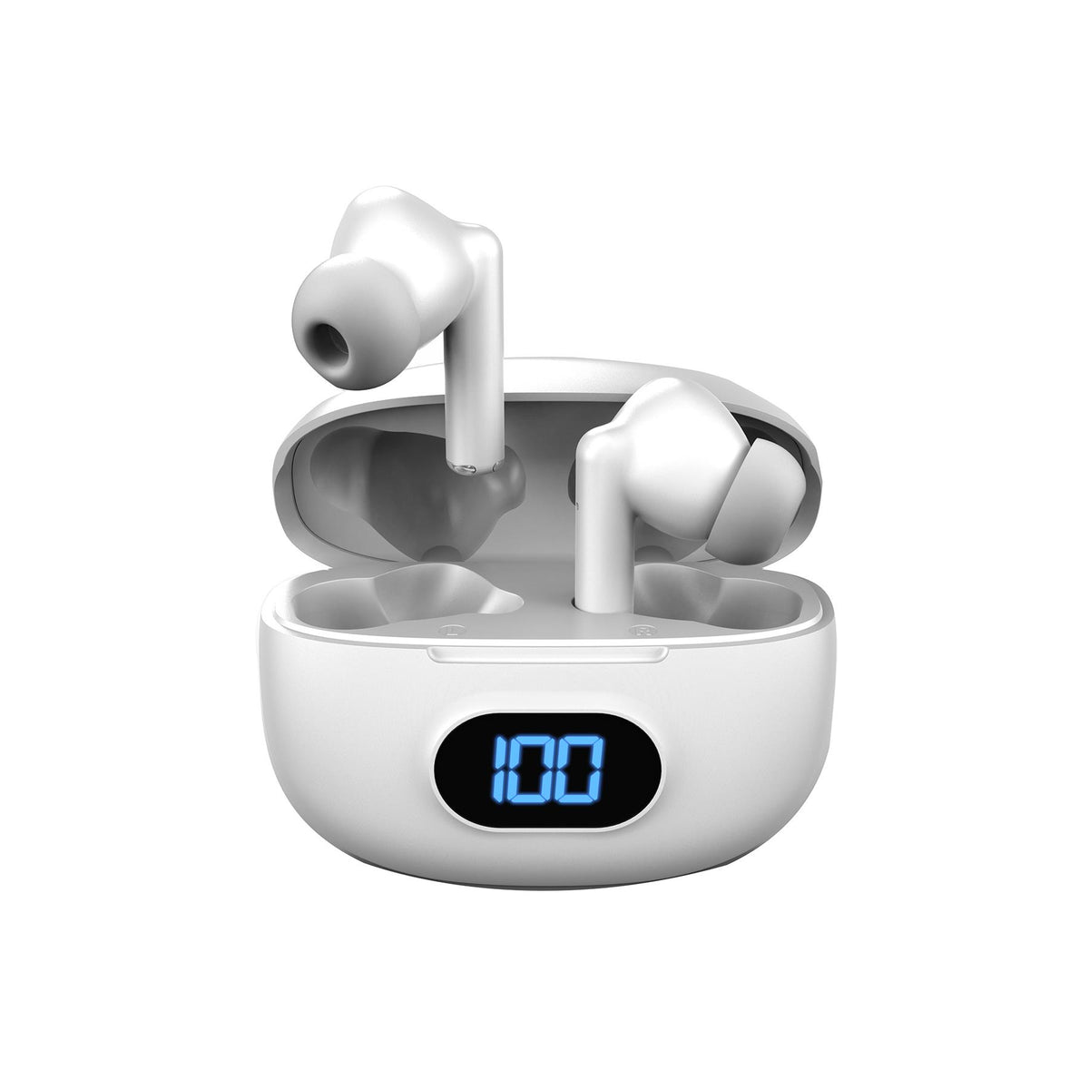 Coby True Wireless Earbuds - White