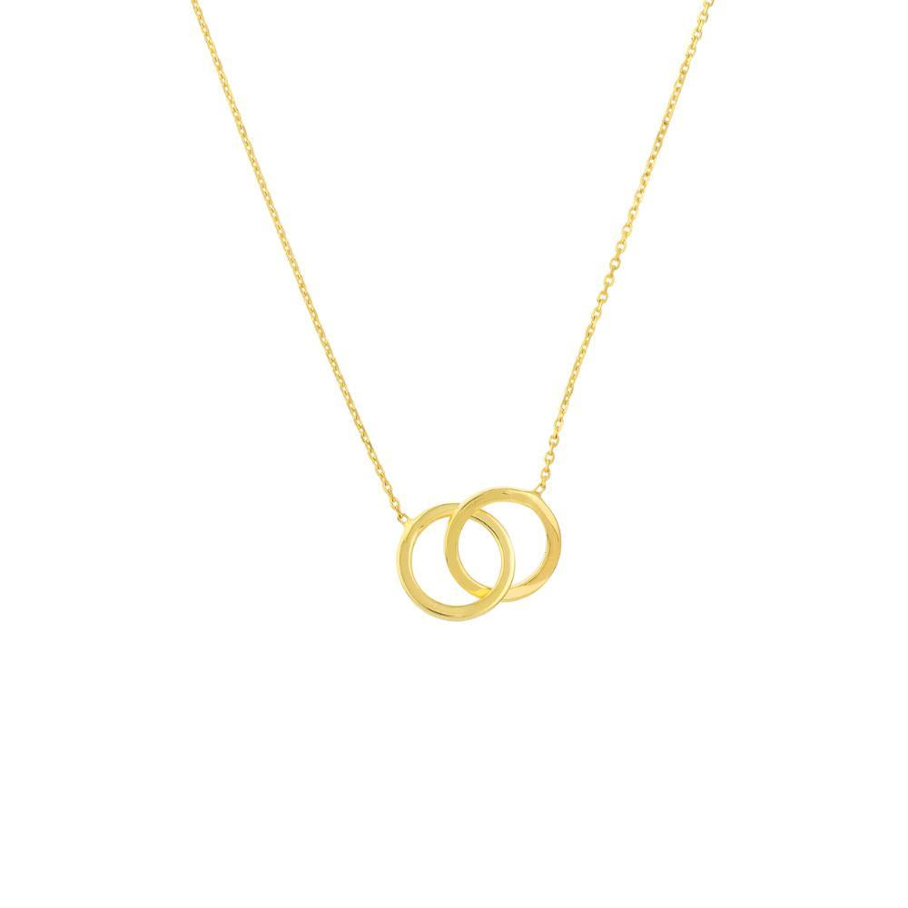 HAWLEY ST Interlocked Circles 18" Necklace